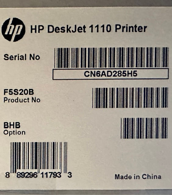 HP Deskjet 1110 kerran kokeiltu HP Deskjet 1110 kerran kokeiltu